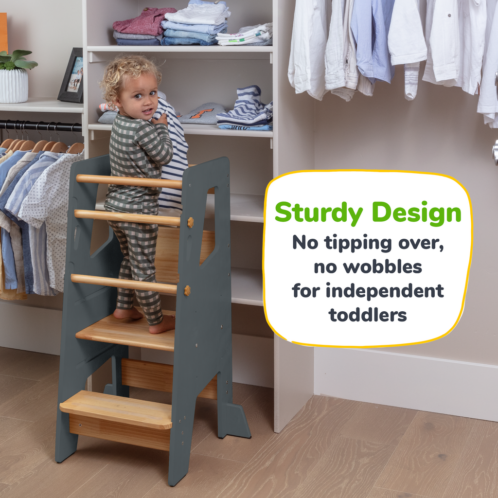Toddler Tower - Adjustable Kitchen Stool Helper