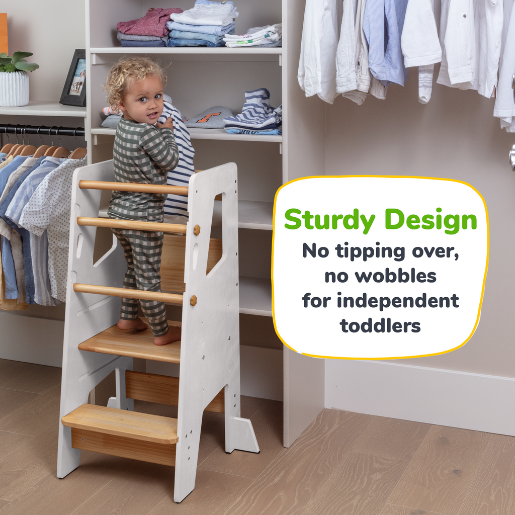 Toddler Tower - Adjustable Kitchen Stool Helper