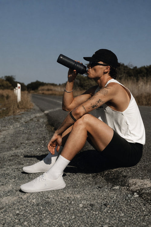 Barefoot Training Shoes Zero Drop - White | Wide Toe Box Minimalist Trainer