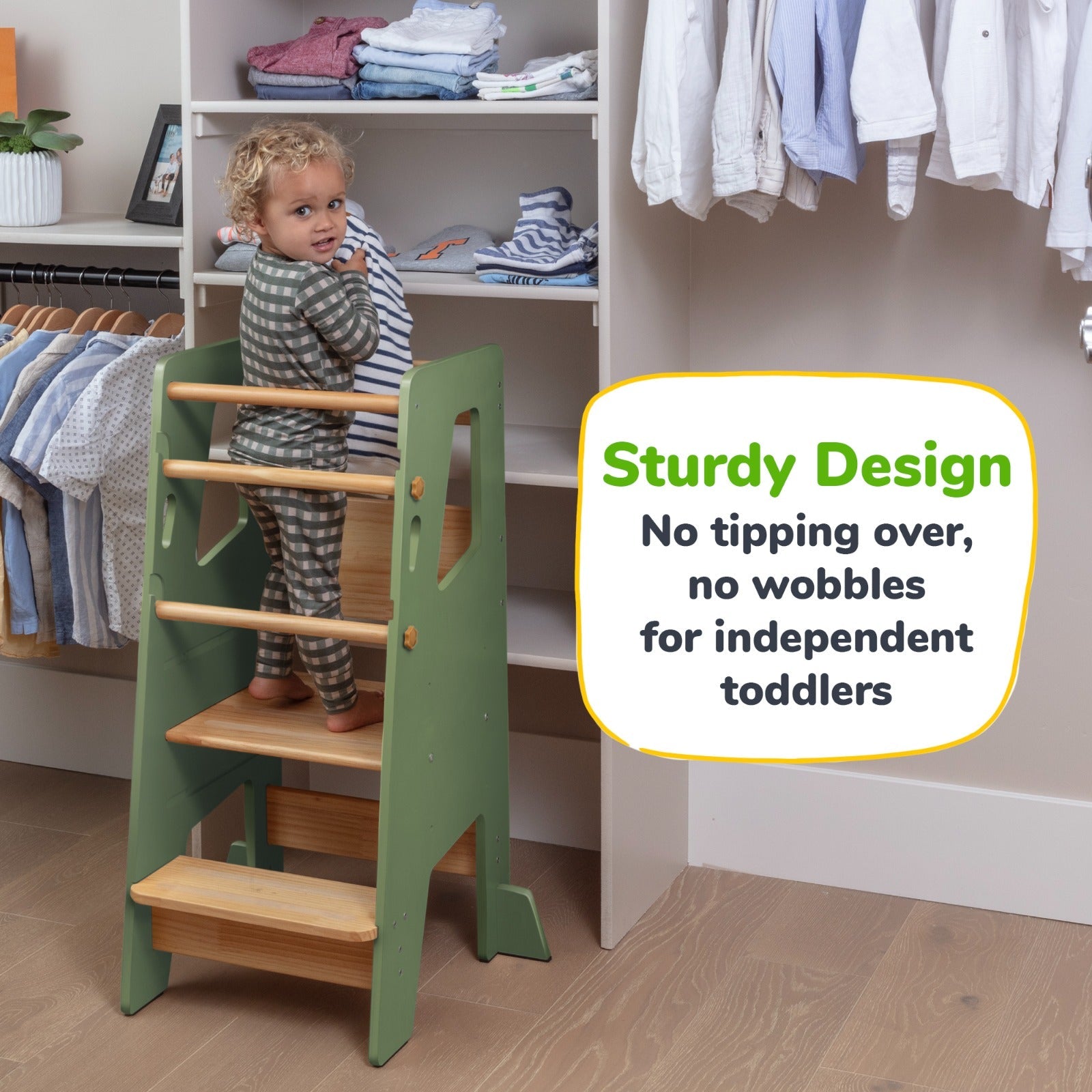 Toddler Tower - Adjustable Kitchen Stool Helper