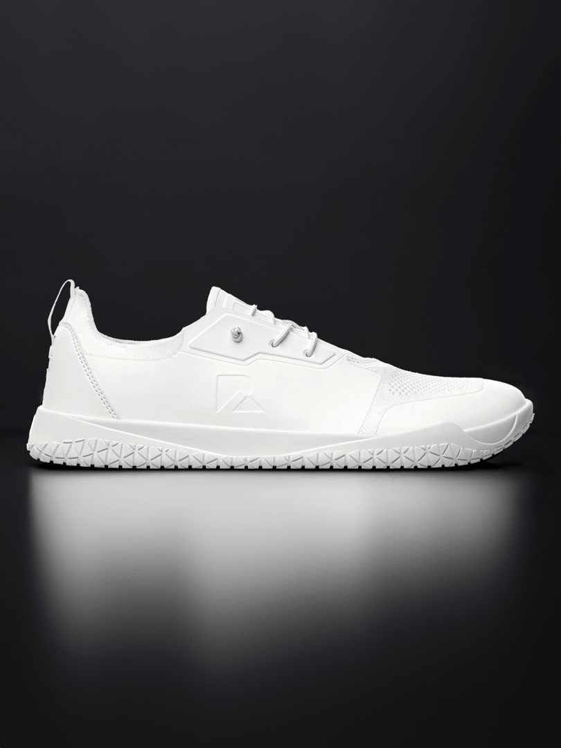 Barefoot Training Shoes Zero Drop - White | Wide Toe Box Minimalist Trainer